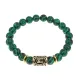 Браслет с руной Манназ и синт. камнем Малахит BSRG-23-12