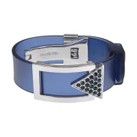 Браслет на ремешке со стразами, цвет синий UF093-02