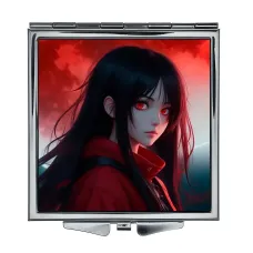Складное зеркало квадратное Аниме девушка ZER2-0381