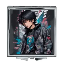 Складное зеркало квадратное Аниме парень граффити ZER2-0392