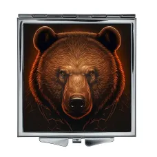Складное зеркало квадратное Медведь ZER2-0401