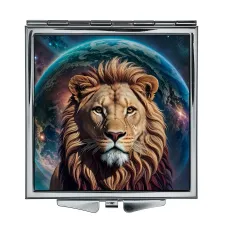 Складное зеркало квадратное Космический лев ZER2-0404