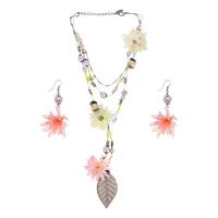 Комплект бижутерии Весна (колье и серьги) UH074