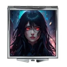 Складное зеркало квадратное Девушка андроид ZER2-0446