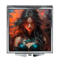 Складное зеркало квадратное Практикующая ведьма ZER2-0449