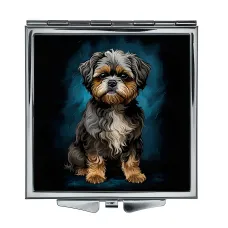 Складное зеркало квадратное Собака ZER2-0453