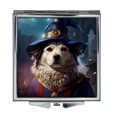 Складное зеркало квадратное Колдующий пес ZER2-0454