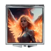 Складное зеркало квадратное Ангел будущего ZER2-0471