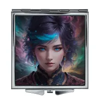 Складное зеркало квадратное Девушка фэнтэзи ZER2-0480