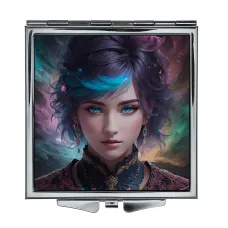 Складное зеркало квадратное Девушка фэнтэзи ZER2-0480