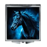 Складное зеркало квадратное Лошадь ZER2-0488