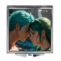 Складное зеркало квадратное Аниме пара ZER2-0499