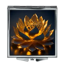 Складное зеркало квадратное Золотой лотос ZER2-0506