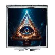 Складное зеркало квадратное Всевидящий глаз ZER2-0509