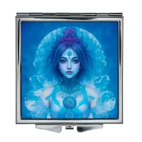 Складное зеркало квадратное Снежная королева ZER2-0510