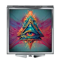 Складное зеркало квадратное Всевидящий глаз ZER2-0512