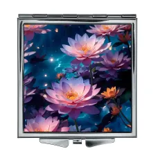 Складное зеркало квадратное Лотосы ZER2-0520