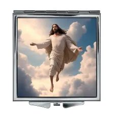 Складное зеркало квадратное Иисус ZER2-0534