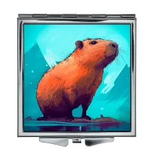 Складное зеркало квадратное Капибара ZER2-0539