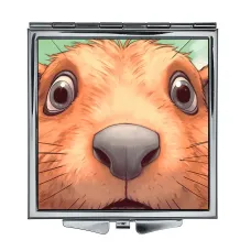 Складное зеркало квадратное Грызун анфас ZER2-0541