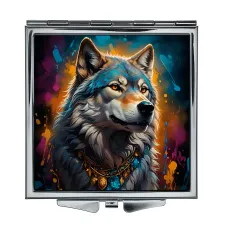 Складное зеркало квадратное Волк ZER2-0547