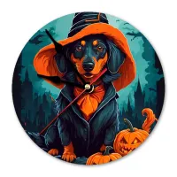 Часы настенные Такса Хэллоуин 20 см, пластик MCH267