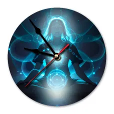 Часы настенные Раскрытие чакр 20см, пластик MCH292
