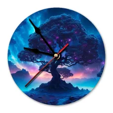 Часы настенные Сакральное дерево 20см, пластик MCH293
