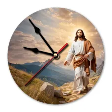 Часы настенные Иисус 20см, пластик MCH307