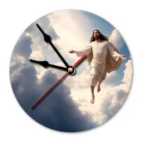 Часы настенные Иисус 20 см, пластик MCH308