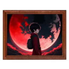 Постер в рамке 22х17см Аниме мальчик POSG-0366