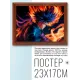 Постер в рамке 22х17см Аниме парень POSG-0369