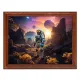 Постер в рамке 22х17см Исследование планеты POSG-0372
