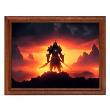 Постер в рамке 22х17см Воин POSG-0376