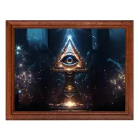 Постер в рамке 22х17см Всевидящее око POSG-0388