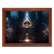 Постер в рамке 22х17см Всевидящее око POSG-0388