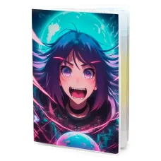 Обложка для паспорта ПВХ Аниме девушка MOB561