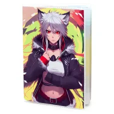 Обложка для паспорта ПВХ Аниме девушка неко MOB564