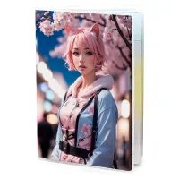 Обложка для паспорта ПВХ Аниме девушка с ушами MOB570