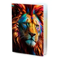 Обложка для паспорта ПВХ Радужный лев MOB578