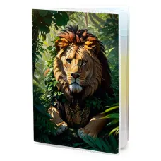 Обложка для паспорта ПВХ Лев MOB581