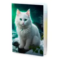 Обложка для паспорта ПВХ Белая кошка MOB595