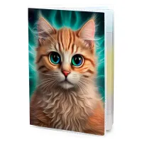 Обложка для паспорта ПВХ Большеглазый кот MOB617