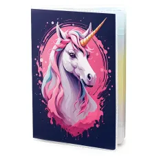 Обложка для паспорта ПВХ Единорог MOB620