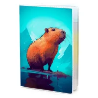 Обложка для паспорта ПВХ Капибара MOB631