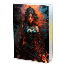 Обложка для паспорта ПВХ Девушка воин MOB649