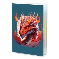 Обложка для паспорта ПВХ Пылающий дракон MOB658