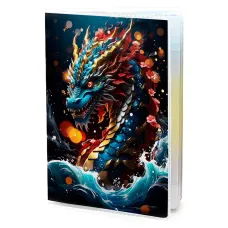 Обложка для паспорта ПВХ Водный дракон MOB669