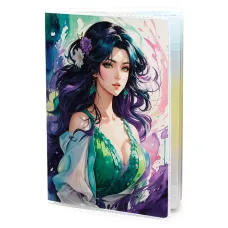 Обложка для паспорта ПВХ Аниме девушка MOB686