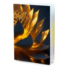 Обложка для паспорта ПВХ Золотой лотос MOB720